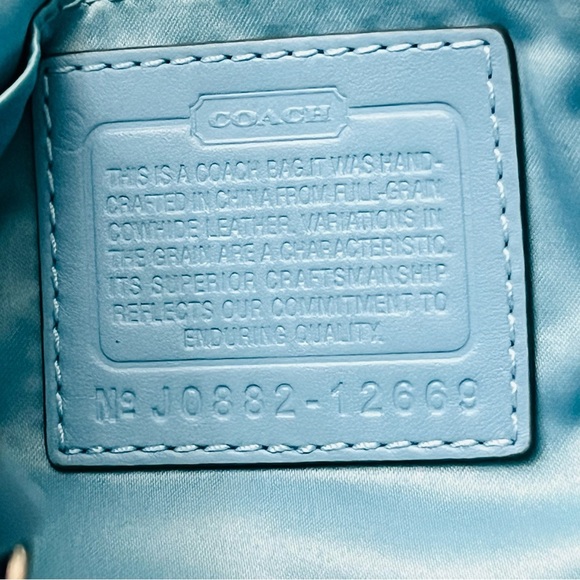 Coach Metallic Silver Shoulder Bag with dustbag excellent condition - Picture 15 of 15